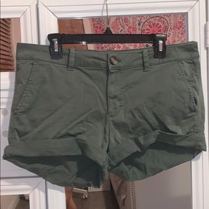 Green Cargo Shorts